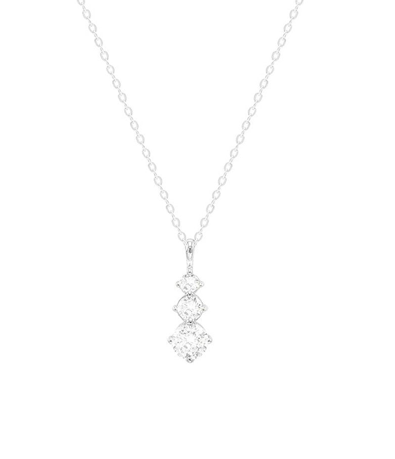 THREE STONE necklace
