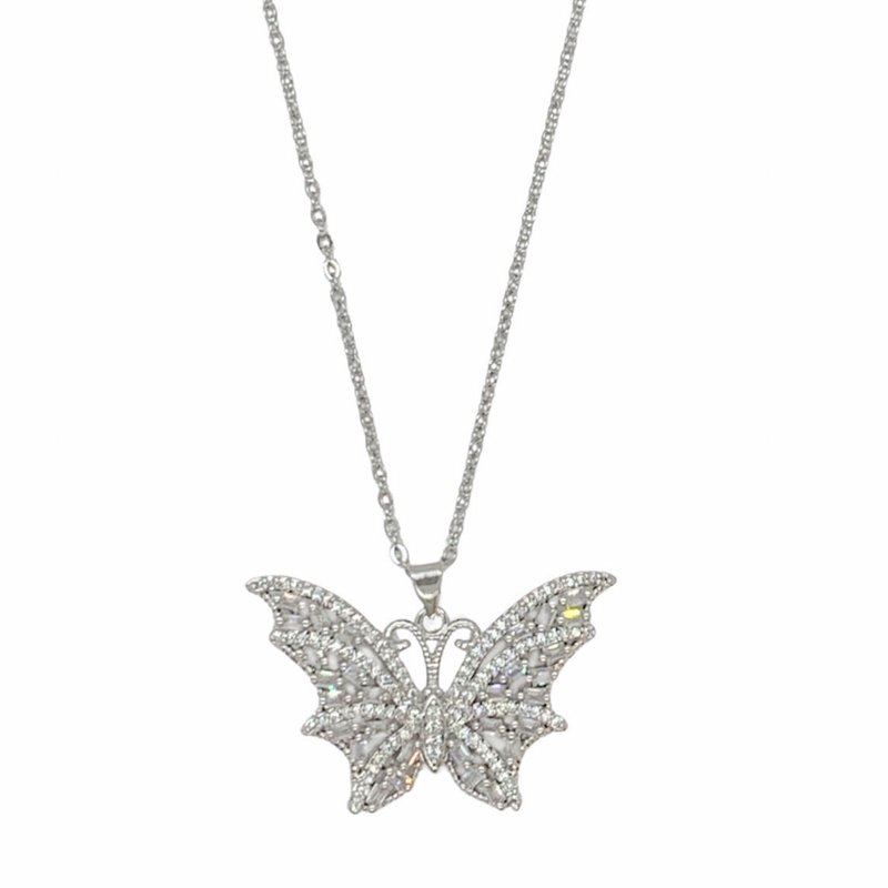 MARINA SILVER BUTTERFLY necklace