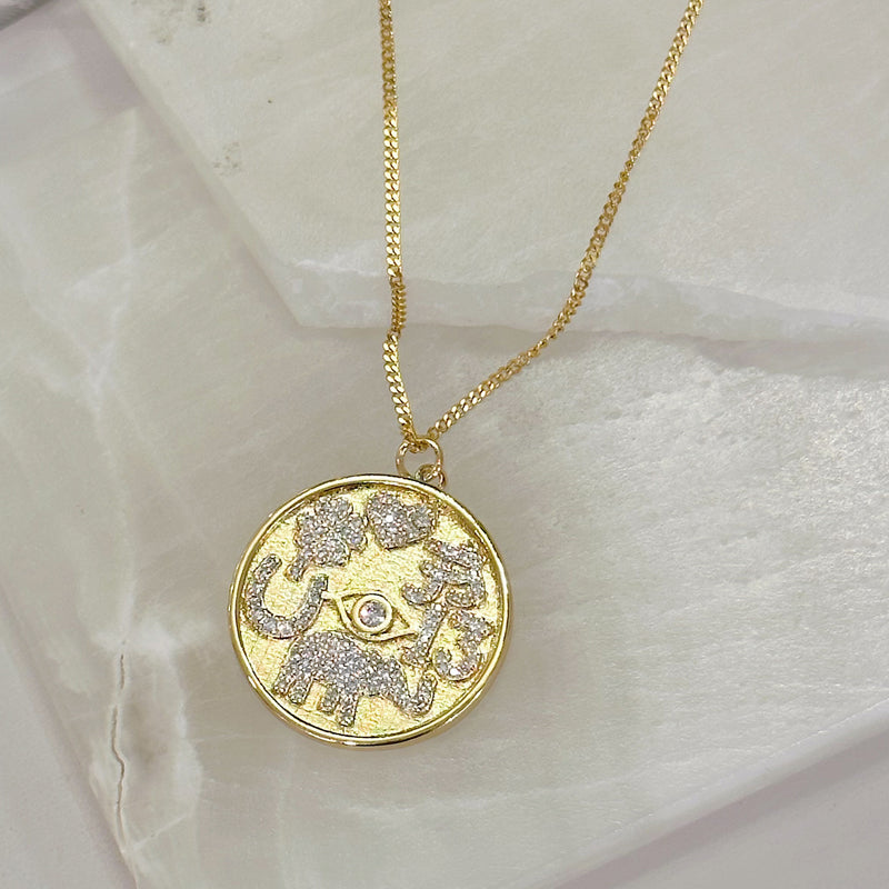 GOOD VIBES COIN necklace