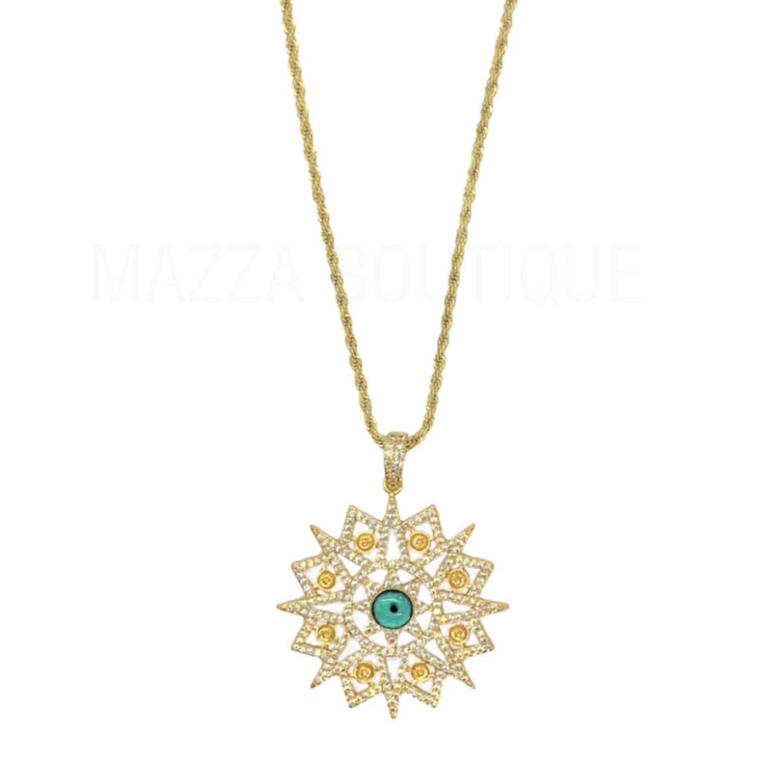 GOLD ICY EYE necklace