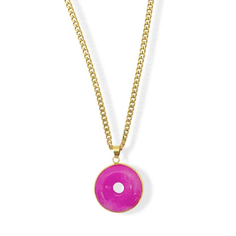 MARI CIRCLE FUCHSIA necklace