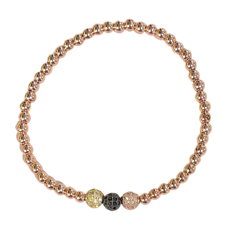 TRI COLOR BEADED bracelet