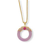 ANYA PINK STONE LAVENDER necklace