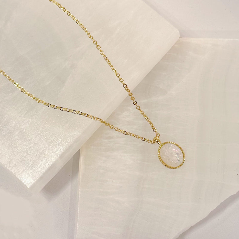 OPAL OVAL necklace