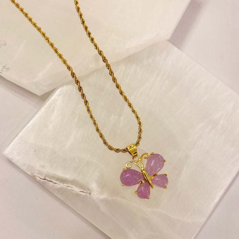 BUTTERFLY LAVENDER necklace