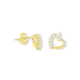 HEART CRYSTAL II STUD earrings