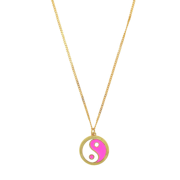 PINK YIN YANG necklace