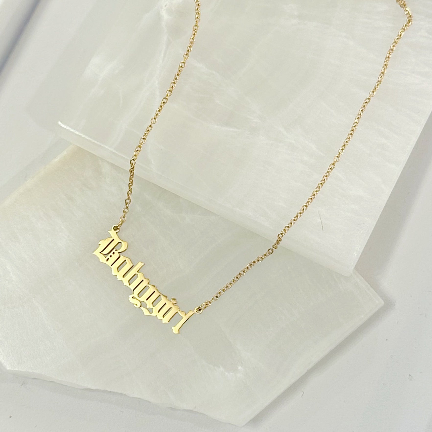 BABYGIRL OLD ENGLISH necklace