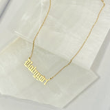 BABYGIRL OLD ENGLISH necklace