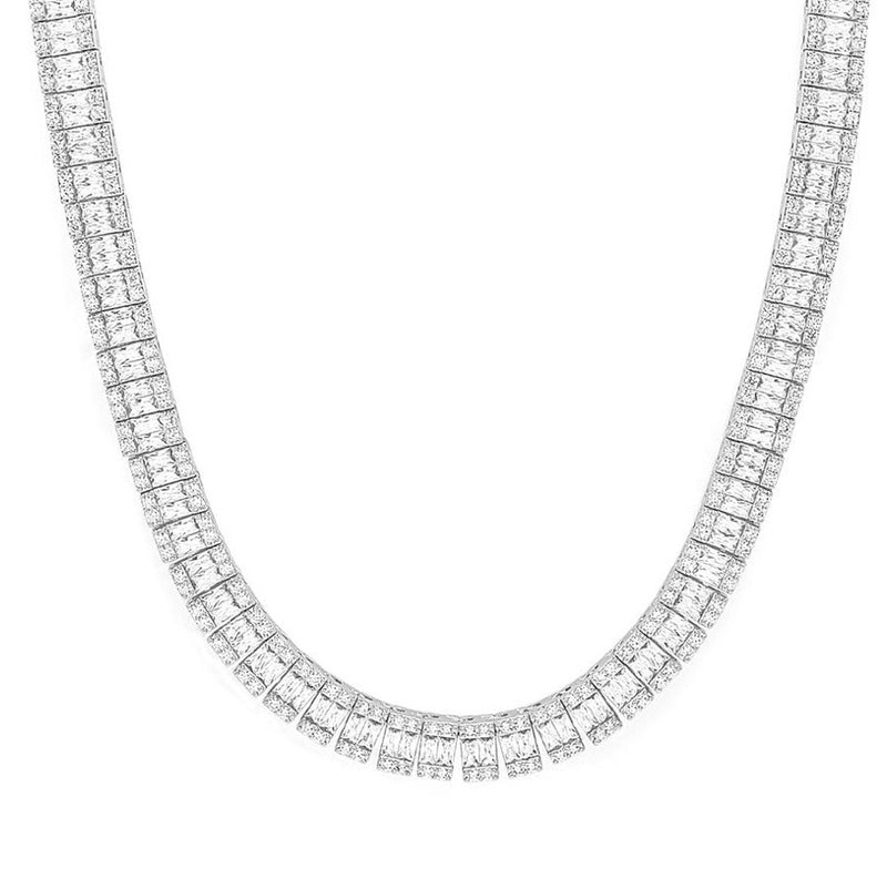 CRYSTAL BAGUETTE necklace