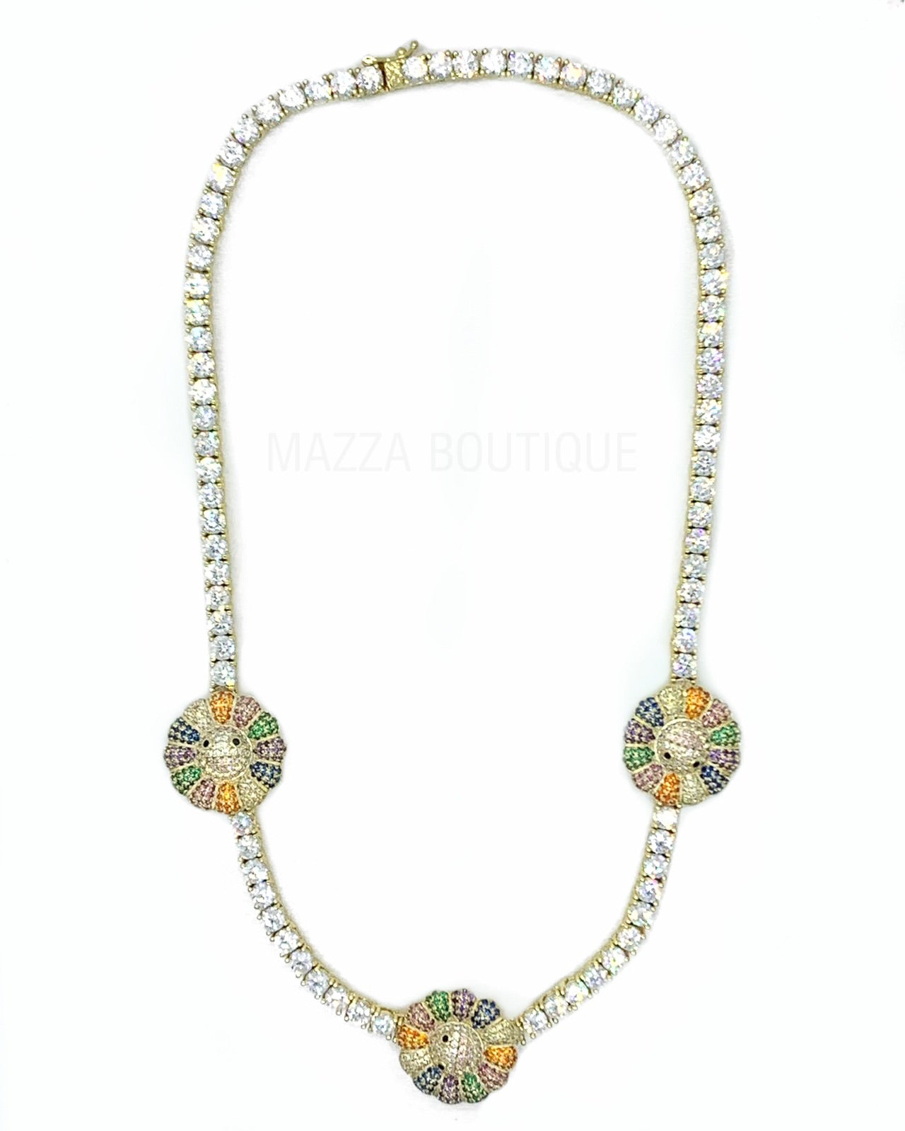 MURAKAMI GOLD TENNIS necklace