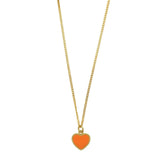 ORANGE HEART SUPER MINI necklace