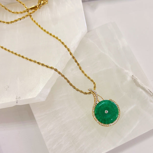 JANYA CIRCLE JADE necklace