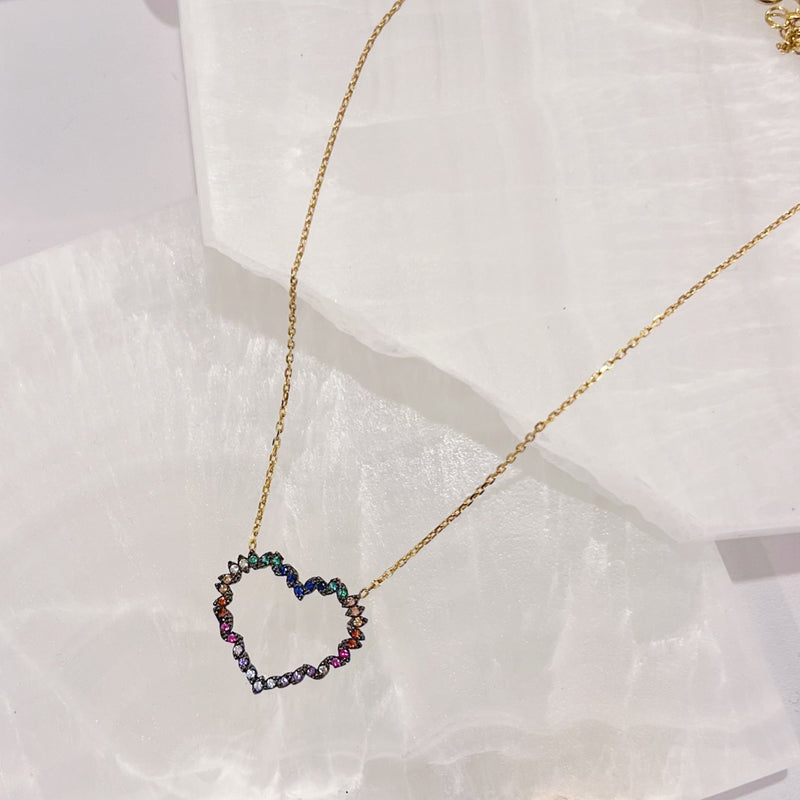HEART RAINBOW II necklace