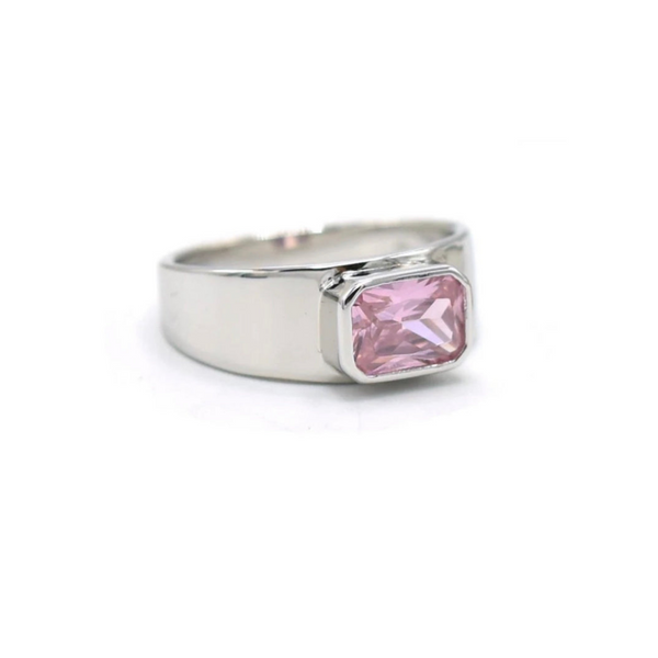 LIGHT PINK JEWEL SOLITAIRE ring