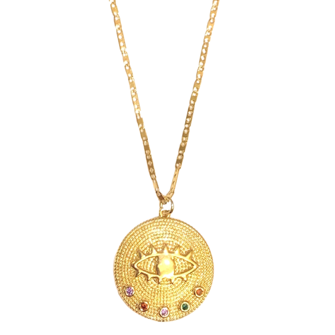 EYE MEDALLION necklace