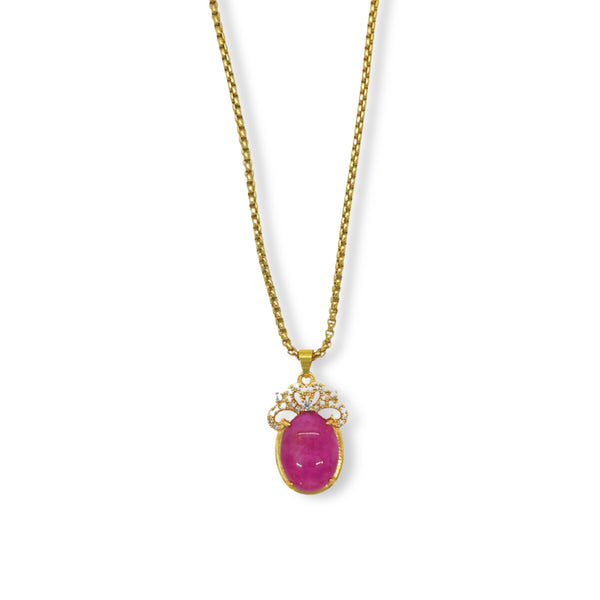 CROWN FUCHSIA necklace