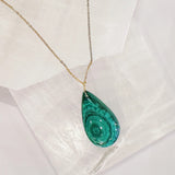 MALACHITE TEARDROP necklace