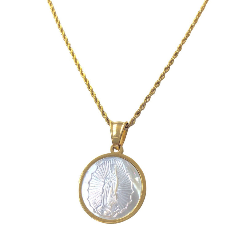 OUR LADY GUADALUPE ROUND MP necklace