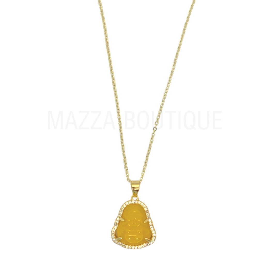 YELLOW BUDDHA SUPER MINI necklace