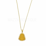 YELLOW BUDDHA SUPER MINI necklace