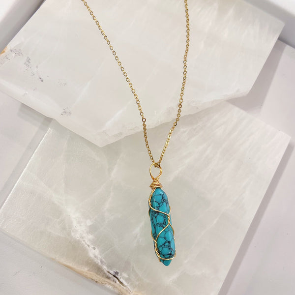 TURQUOISE AMULET II necklace