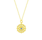 EVIL EYE COIN MINI necklace