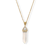 SELENITE AMULET necklace