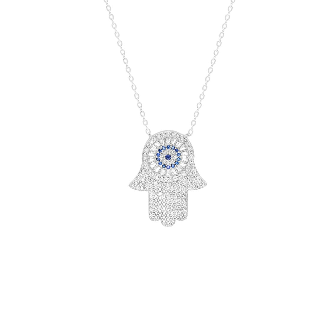 HAMSA SAPPHIRE EYE necklace