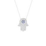 HAMSA SAPPHIRE EYE necklace