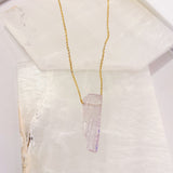 LIGHT PURPLE QUARTZ GEMSTONE necklace