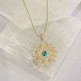 GOLD ICY EYE necklace