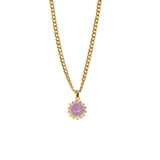 KERA CIRCLE LAVENDER SUPER MINI necklace