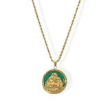 BUDDHA REVERSIBLE JEWEL JADE necklace