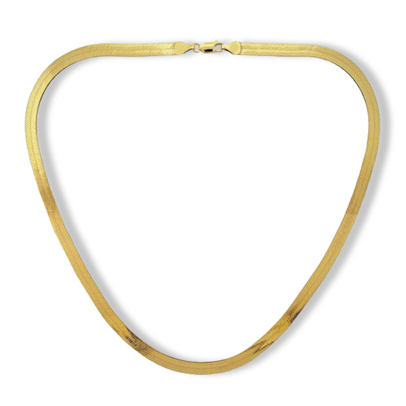 6MM STEEL HERRINGBONE necklace