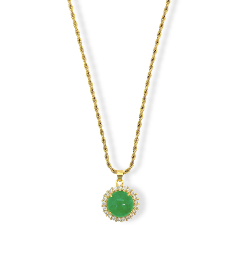 KIMI CIRCLE JADE MINI necklace