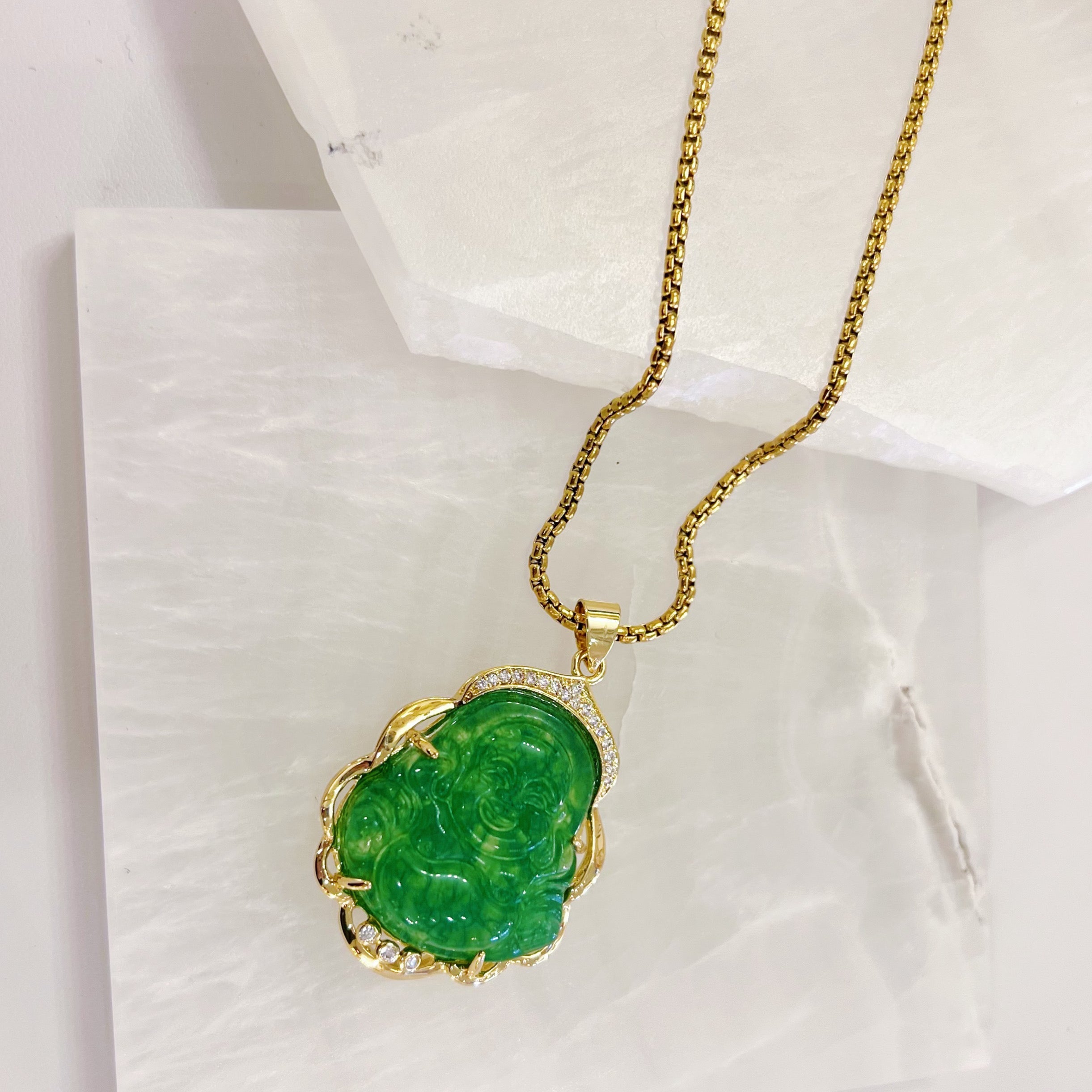 GAWA BUDDHA JADE necklace