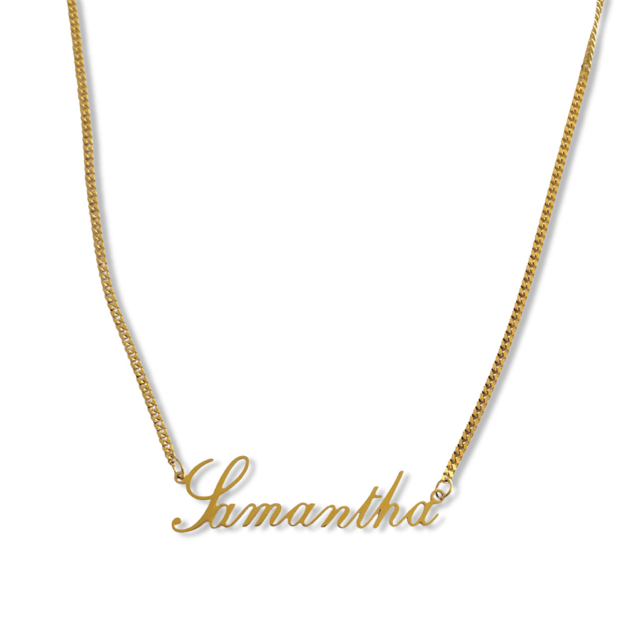 CUSTOM SCRIPT NAMEPLATE necklace
