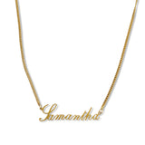 CUSTOM SCRIPT NAMEPLATE necklace