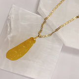 YELLOW LUCKY PEAS necklace