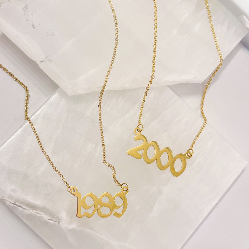 BIRTH YEAR necklace