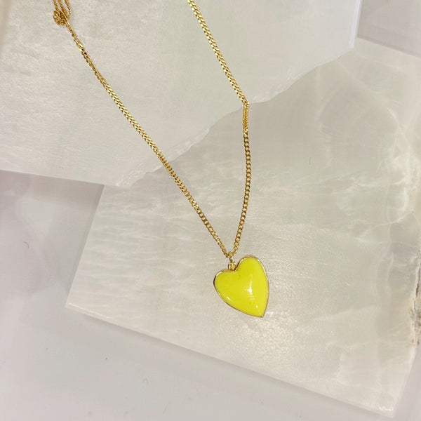 YELLOW HEART MINI necklace
