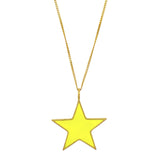 LARGE YELLOW STAR necklace