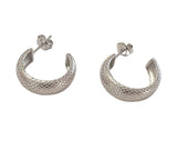 ANASTASIA TEXTURED HOOP earring
