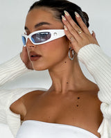 WHITE CRESCENT MOON sunglasses
