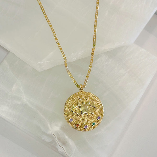 EYE MEDALLION necklace