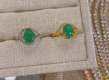 KEILI SILVER JADE ring