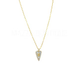 MOTHER OF PEARL HEART CHAIN LINK necklace