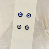EVIL EYE CIRCLE STUD earrings