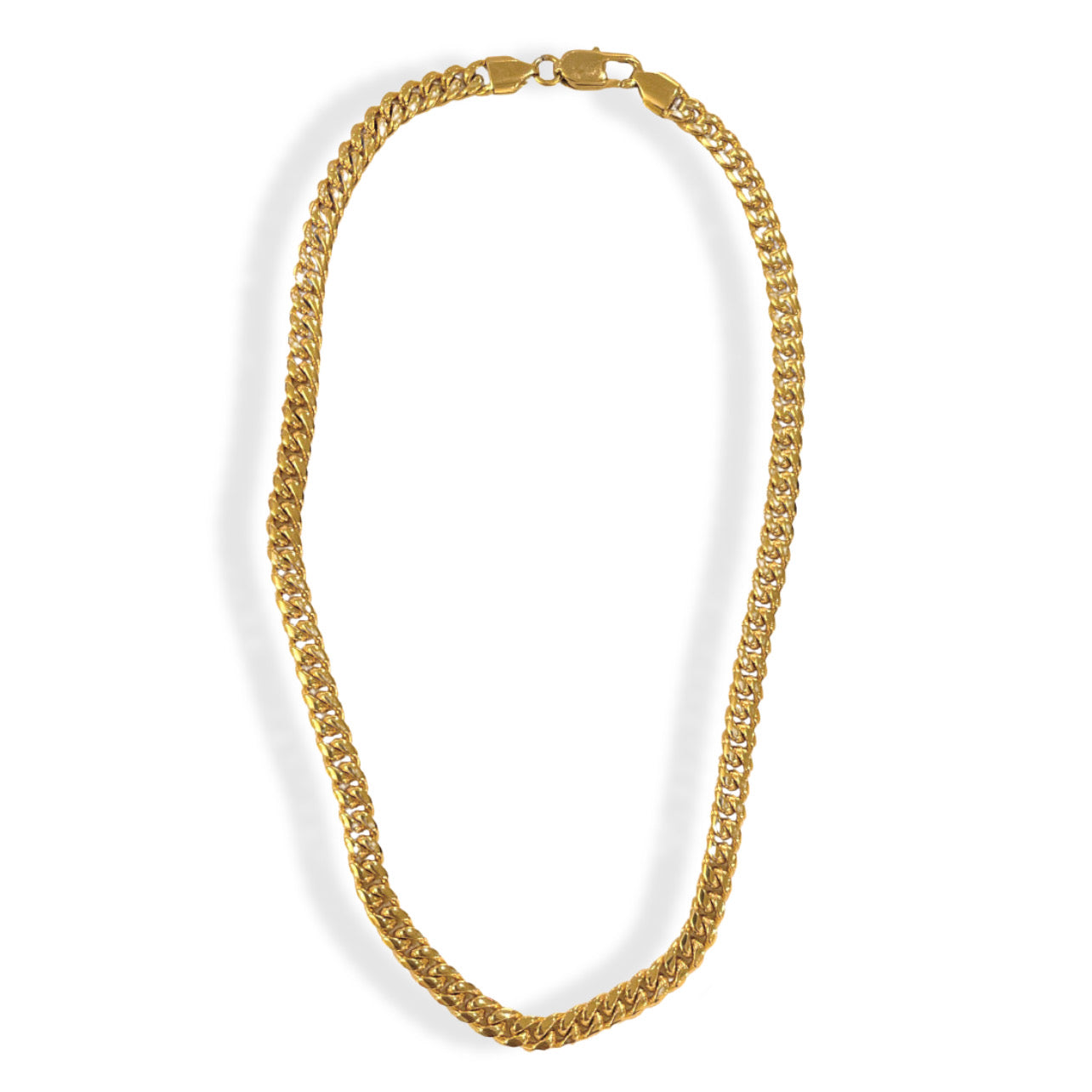 CUBAN 6MM GOLD STEEL necklace